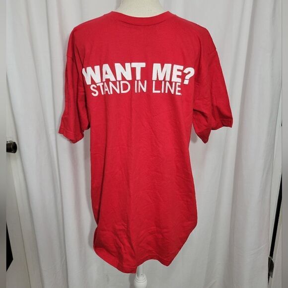 Want me? Stand in line t shirt - Picture 2 of 6